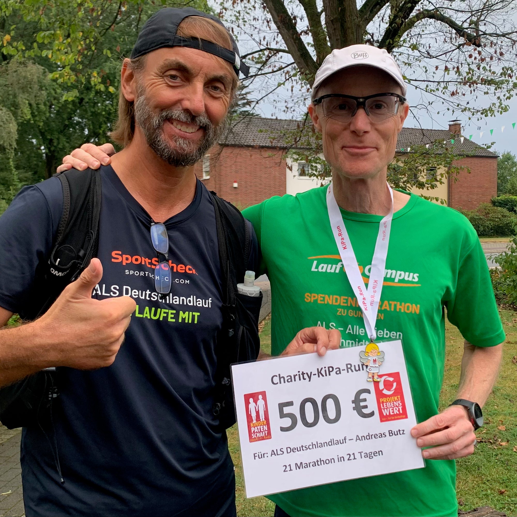 Spende von Marathon Pater Tobias