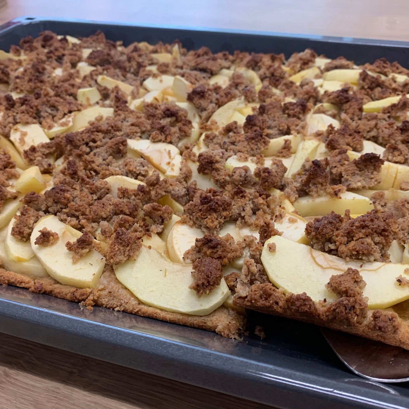 Apfelkuchen Streusel ohne Zucker – das Rezept