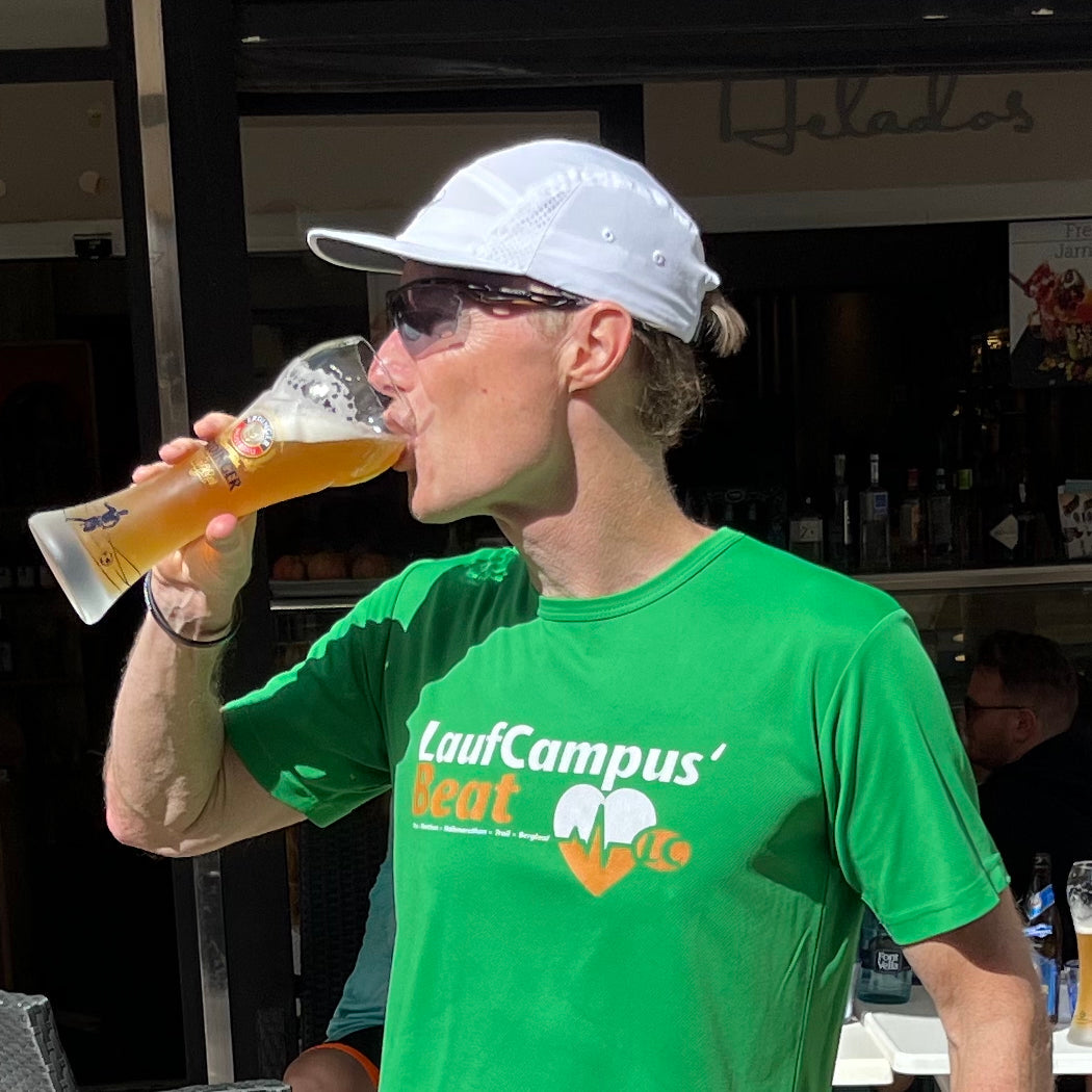 Wer bei Hitze gelaufen ist muss anschließend viel trinken