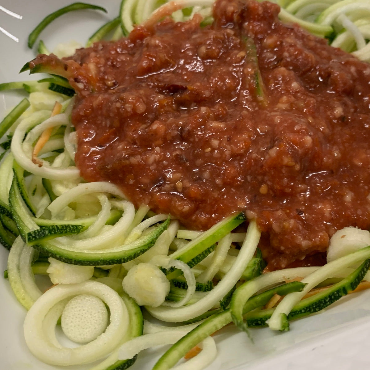 Zucchini Tomaten Nudeln - Rezept