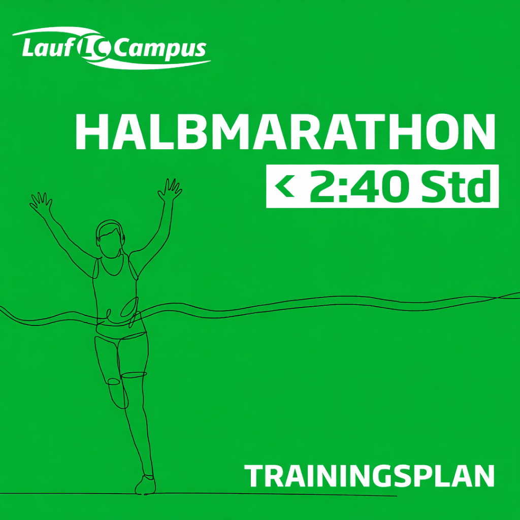 Trainingsplan Halbmarathon unter 2:40 Stunden
