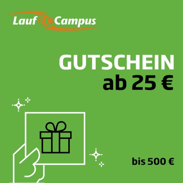 Gutschein – ab 25€ – Geschenkgutschein für Läufer