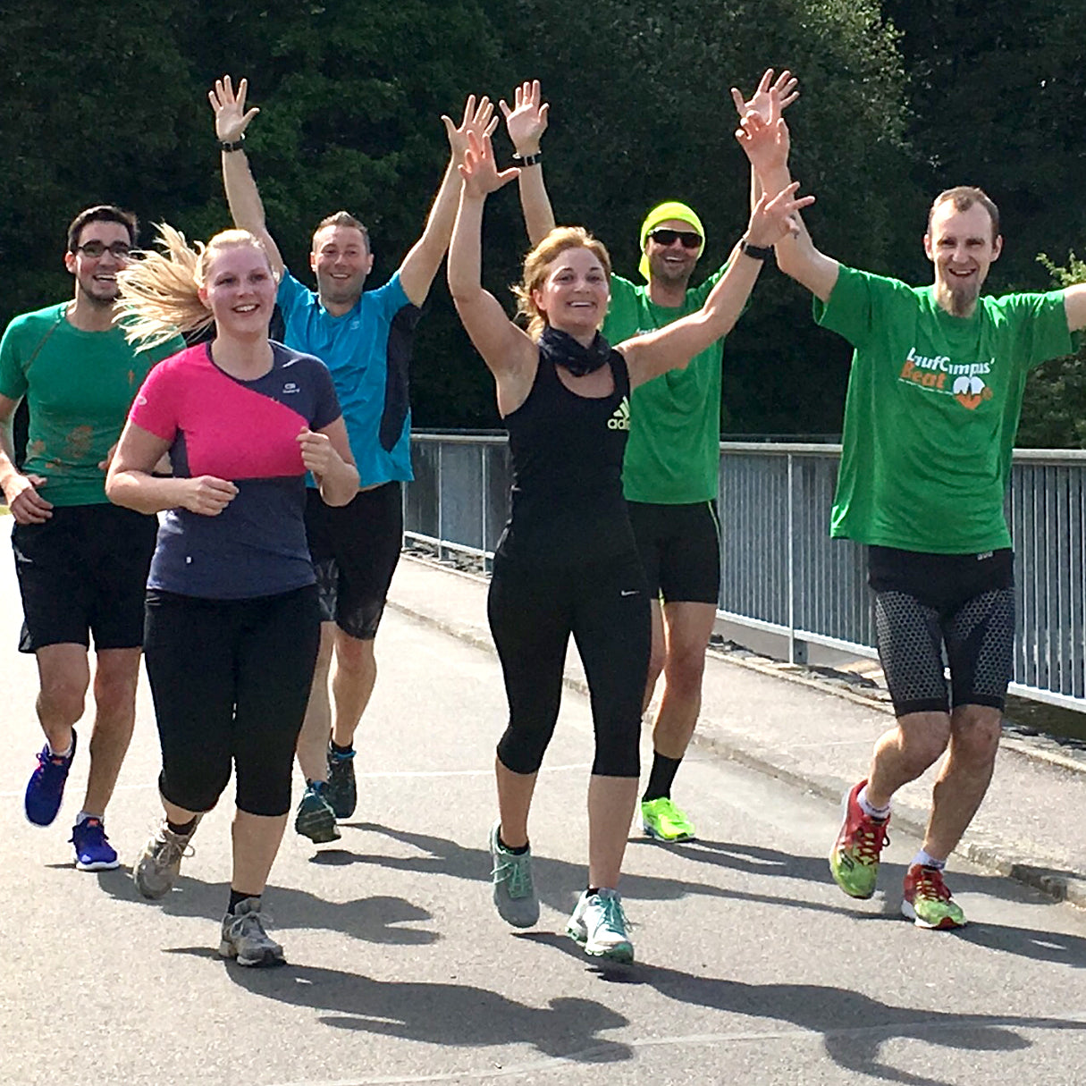 Gute Laune beim Laufwochenende Laufseminar in Deutschland