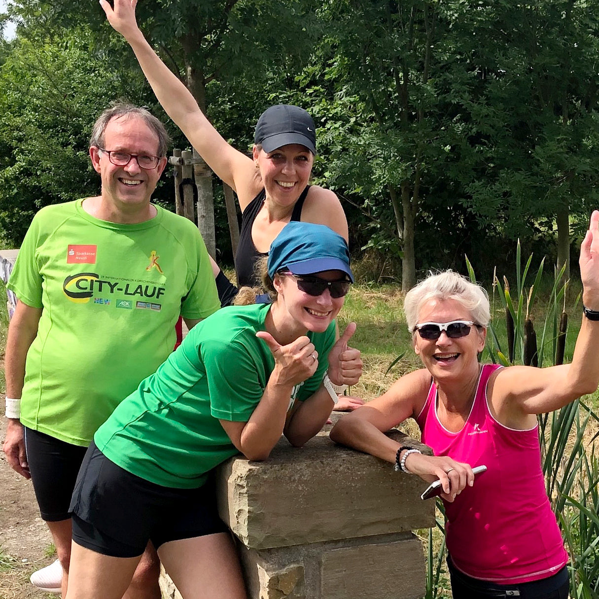 Gute Laune beim Laufseminar