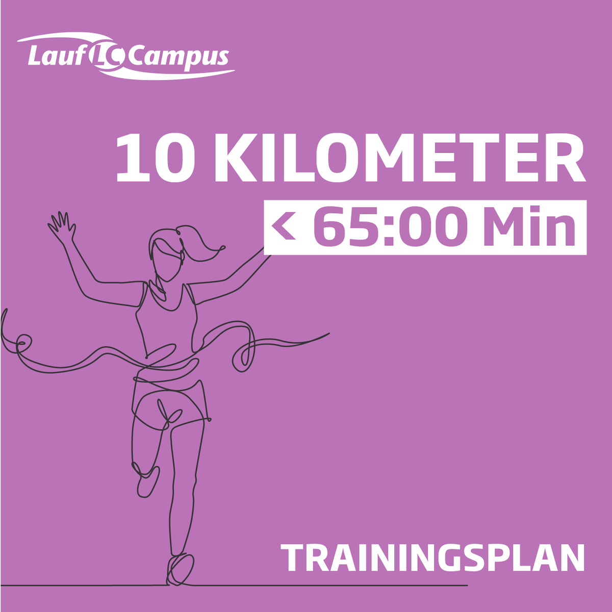 Trainingsplan 10 km unter 65 Minuten
