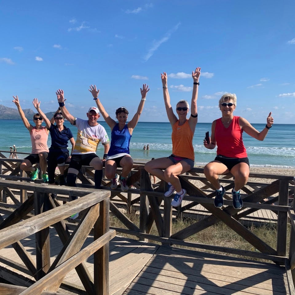 Laufen über 50  Hier sind Teilnehmer des 50 plus Mallorca Laufcamps zu sehen.  