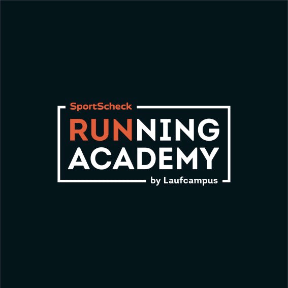 Hier ist das Logo der SportScheck Running Academy by Laufcampus