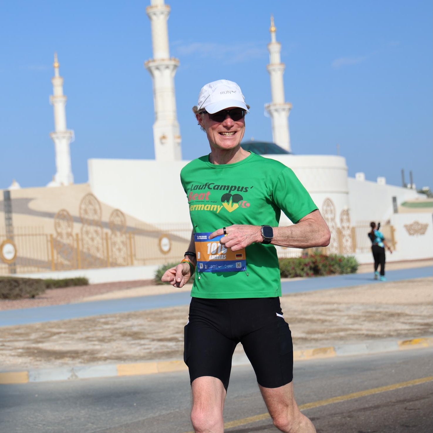 Andreas beim Marathon – für den er sich auch mit Intervalltraining vorbereitet hat