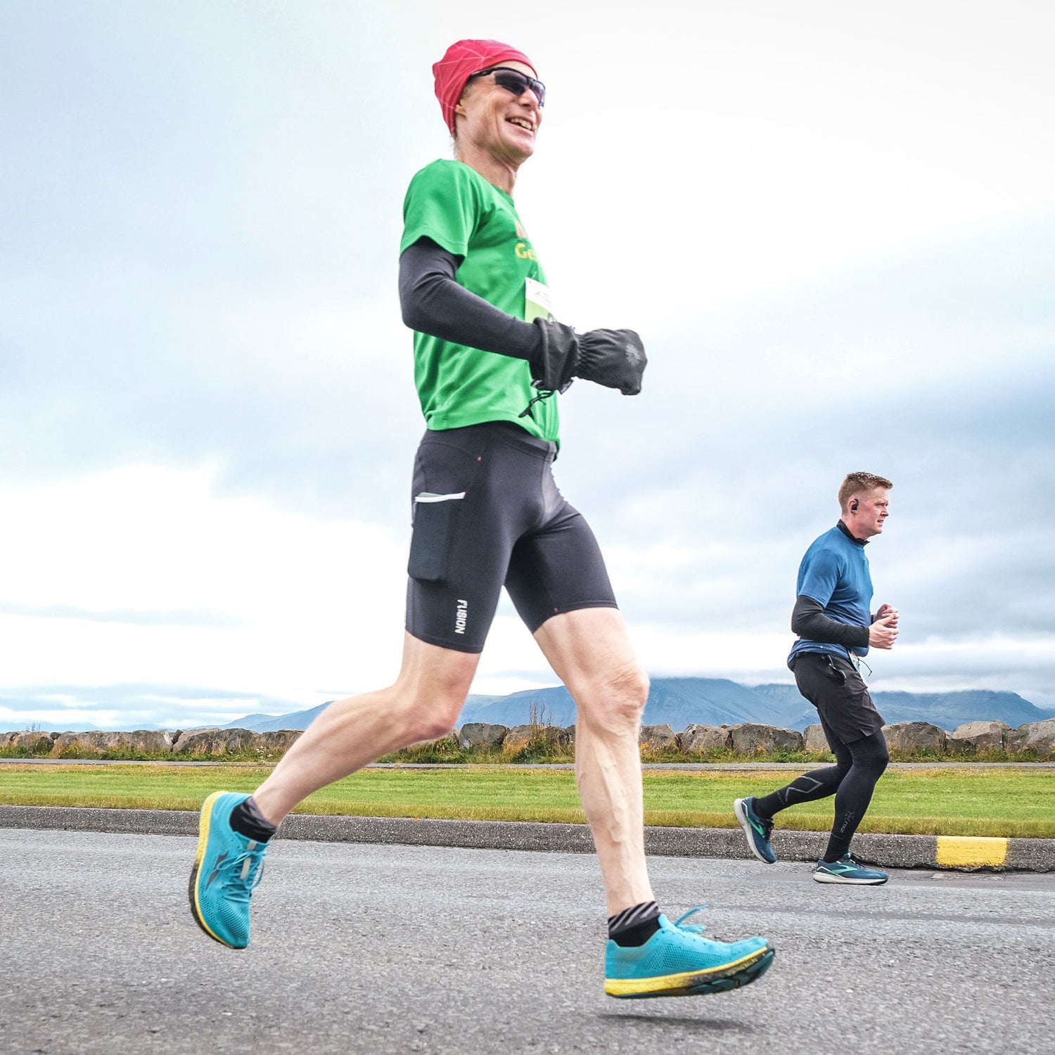 Andreas bei seiner Teilnahme am 40. Reykjavik Marathon in Island