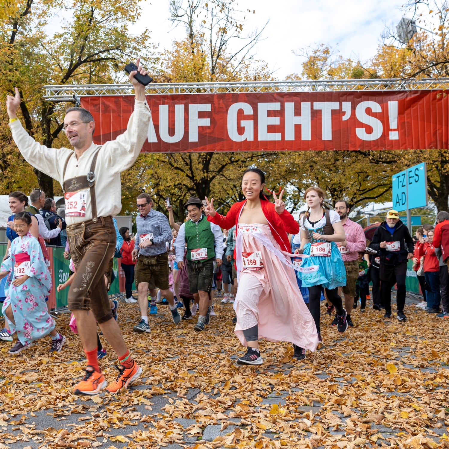 Stimmungsvoller München Marathon im Oktober