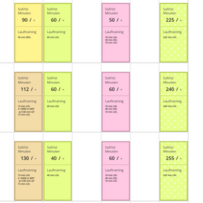 Trainingsplan Marathon unter 4:15 Stunden