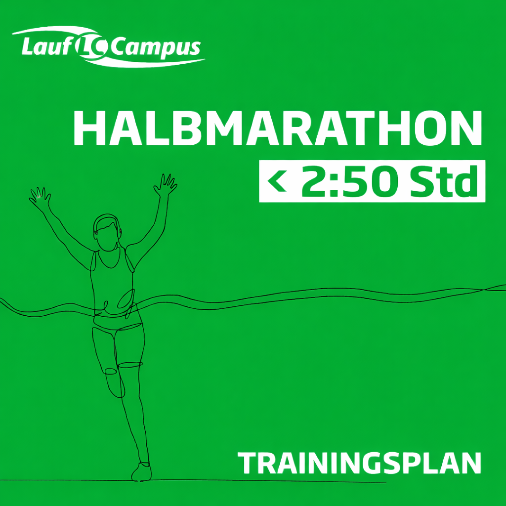 Trainingsplan Halbmarathon unter 2:50 Stunden