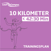 Trainingsplan 10 km unter 42:30 Minuten