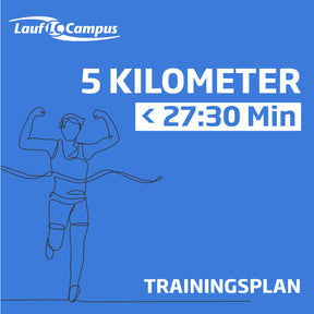 Trainingsplan 5km unter 27:30 Minuten