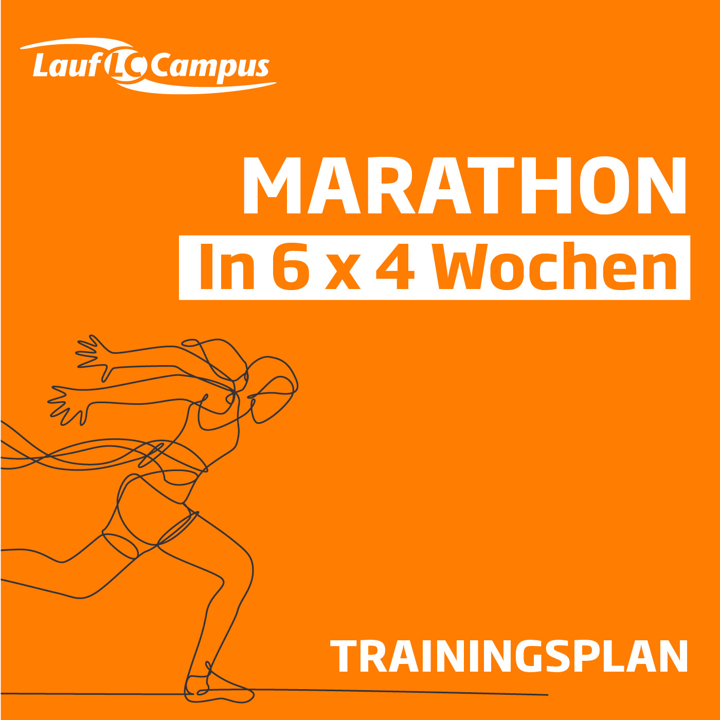 Trainingsplan für Marathon in 6 x 4 Wochen