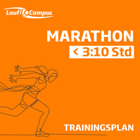 Trainingsplan für einen Marathon in unter 3:10 Stunden