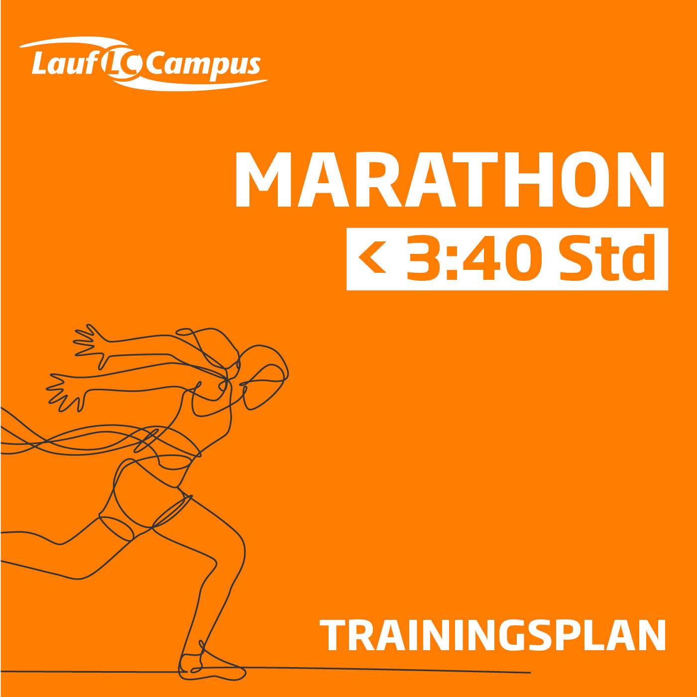 Trainingsplan für Marathon unter 3:40 Stunden