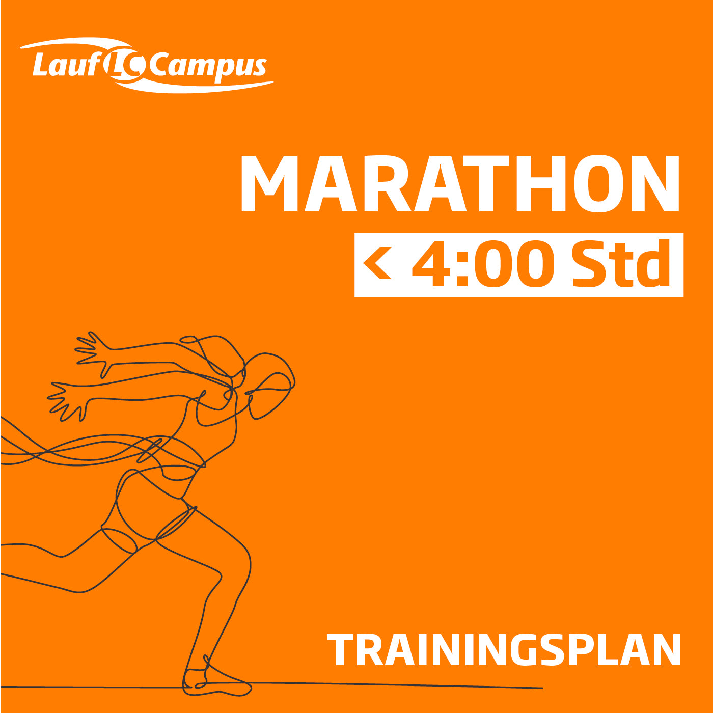 Trainingsplan Marathon unter 4 Stunden