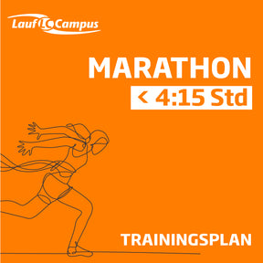 Trainingsplan für einen Marathon in unter 4:15 Stunden